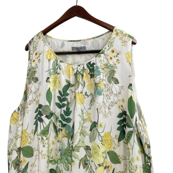 Classiques Entier Floral Silk Sleeveless Tunic Blouse Womens Plus Size 22W - Picture 2 of 7